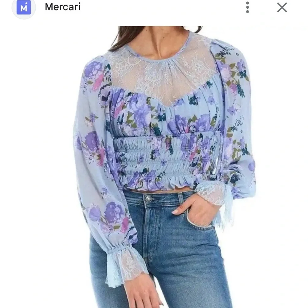 Free People Daphne Blouse, Excellent Condition, size M